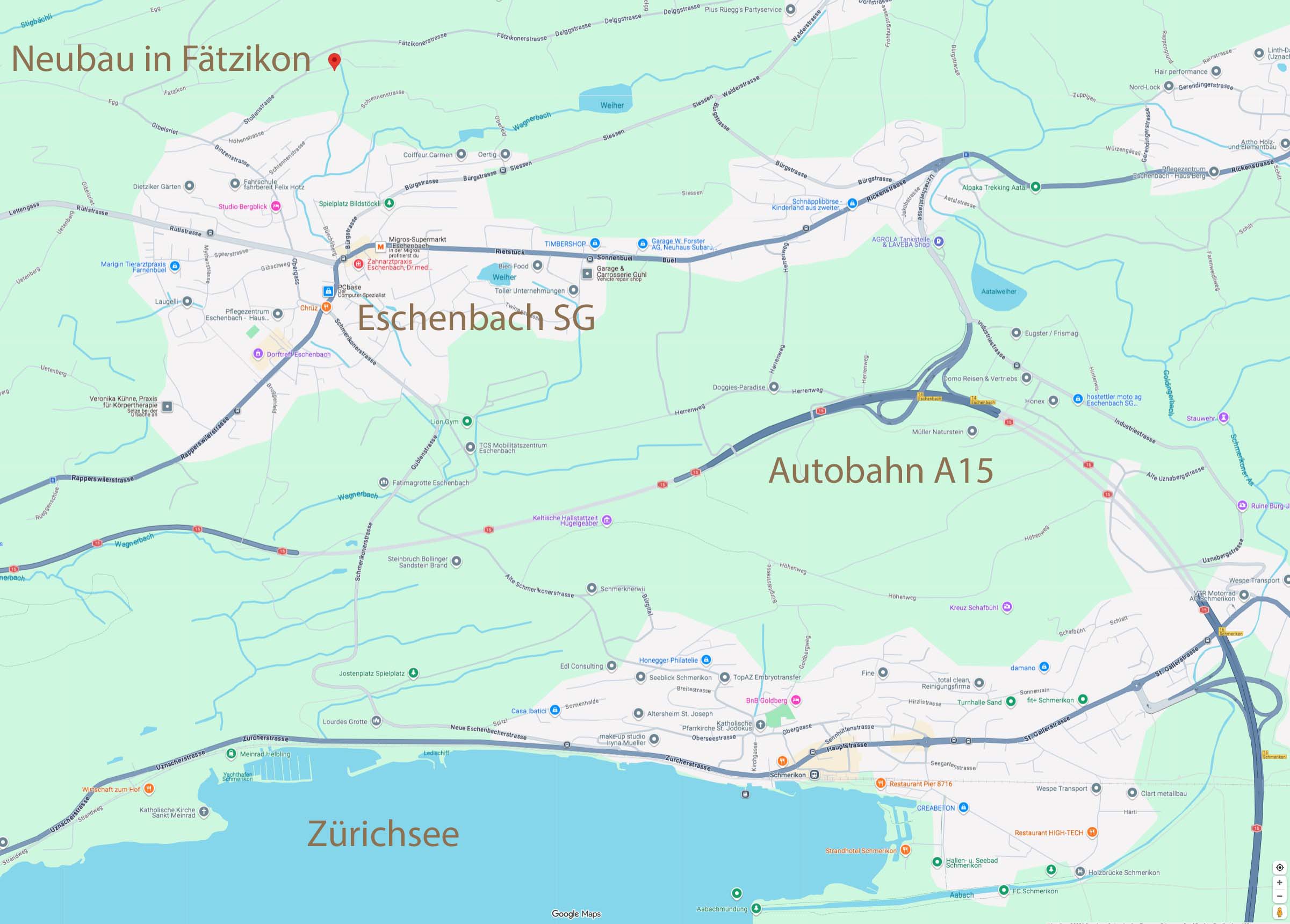 Standort mit Zürichsee